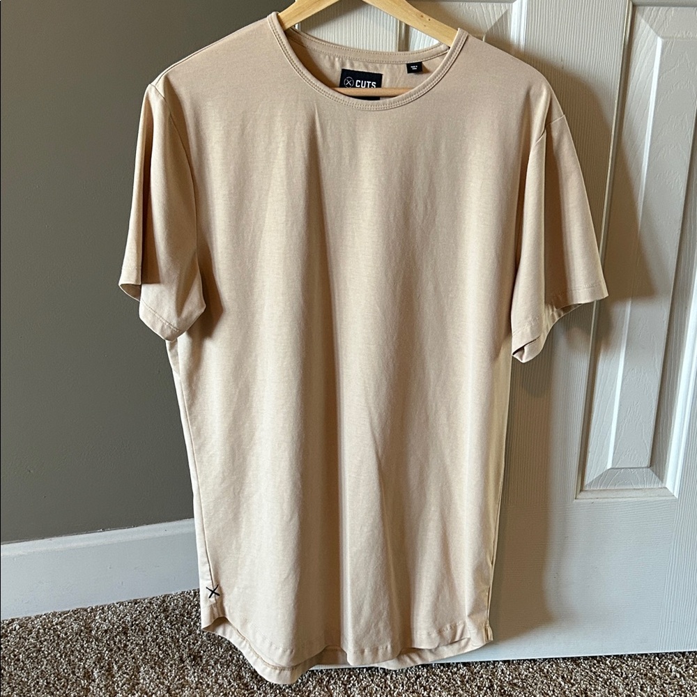 Cuts Clothing Beige Short Sleeve Tee